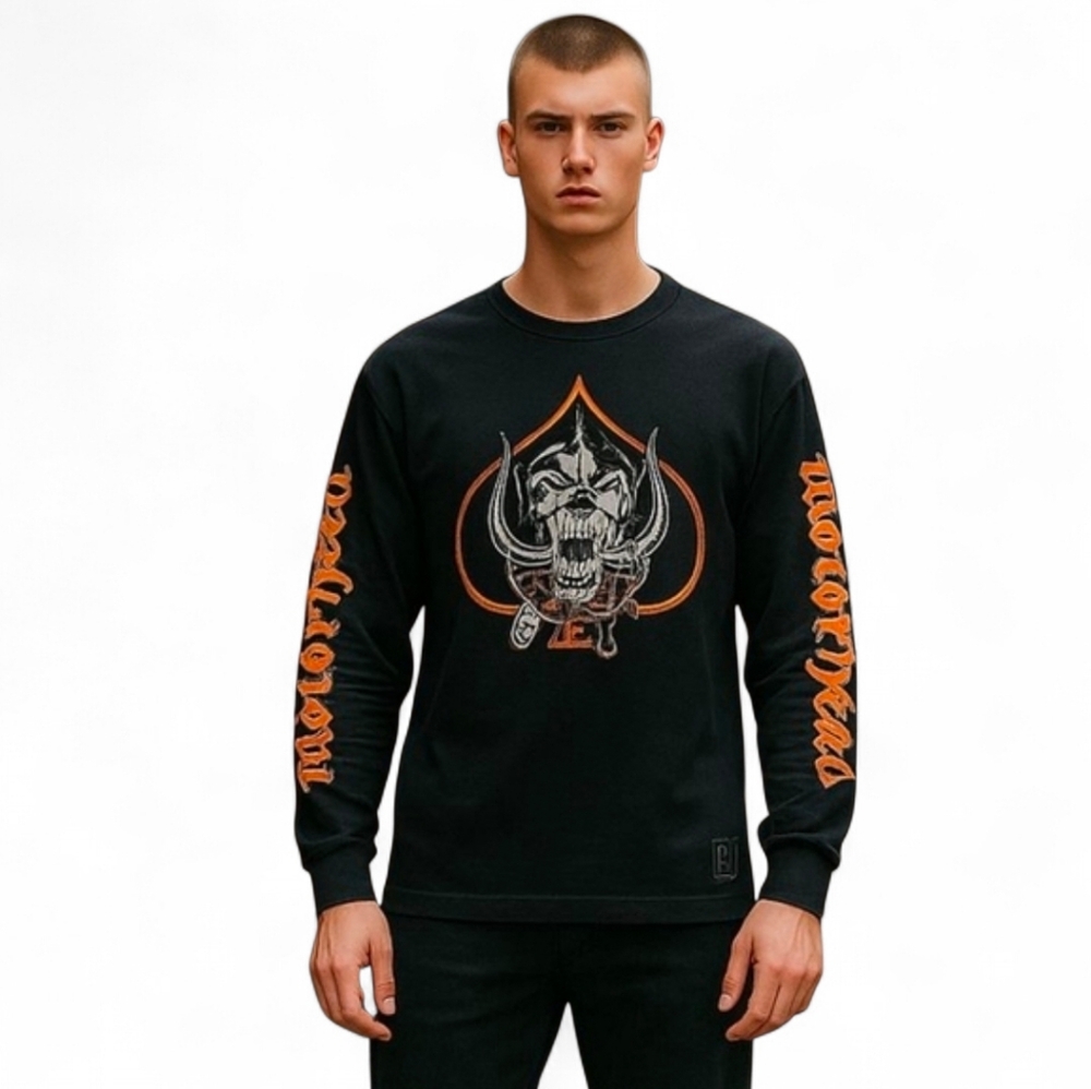MOTORHEAD Snaggletooth‎ Run Amok Band Long Sleeve T-Shirt Mathis War Pig Medium